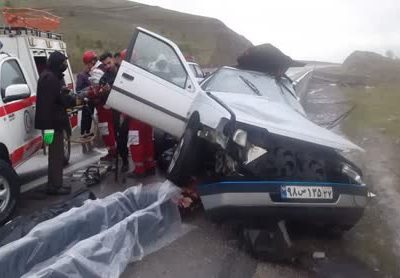 حادثه رانندگی در جاده ️ بروجرد به اراک با ۳ مصدوم و یک کشته